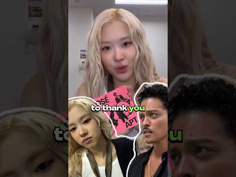 BLACKPINK&#039;s Rosé and Bruno Mars Celebrate Historic 1 Billion Streams for APT on Spotify.