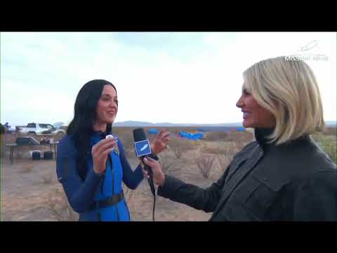 Katy Perry Speaks After Launch To Space | NS-31